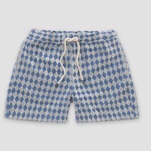 OAS Navy Diamond Terry Shorts
